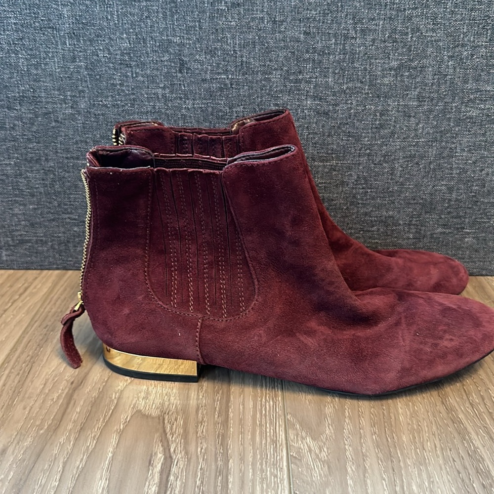Burgundy Ankle Booty